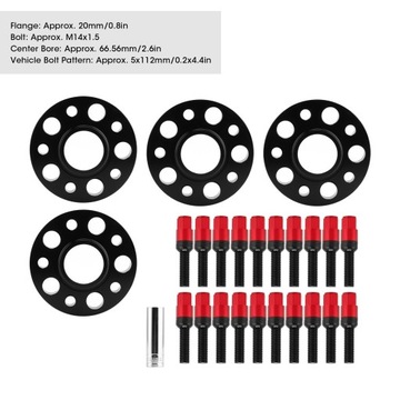 Комплект центровых проставок 20 мм PCD 5x112