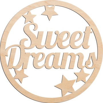 Obręcz ŁAPACZ SNÓW Sweet Dreams gwiazdy 20x20