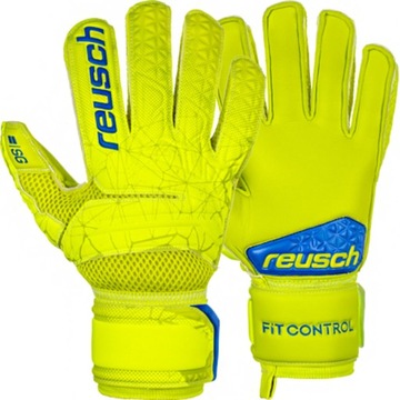 ВРАТАРСКИЕ ПЕРЧАТКИ размер 10,5 REUSCH FIT CONTROL SG EXTRA ЖЕЛТЫЕ СИНИЕ