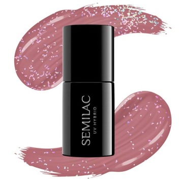 SEMILAC 321 Lakier hybrydowy Shimmer Dust Caramel