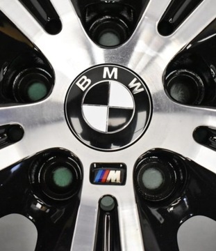 Наклейка BMW M-Power на диски, руль, ручку, кокпит 17x9 - 1 шт.