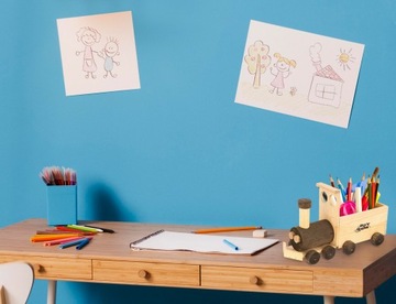 Деревянный настольный органайзер в подарок.