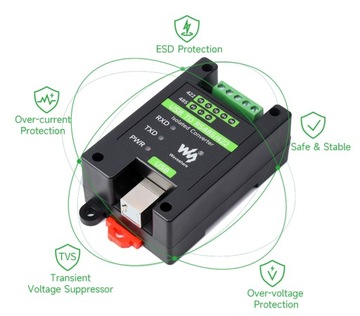 Промышленный изолированный преобразователь USB RS485 RS422
