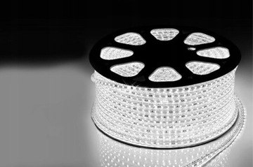 TAŚMA LED WODOODPORNA 5050 ZIMNA CIĘTA ELASTY100m