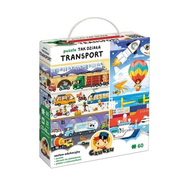 Puzzle CzuCzu Puzzle 60 elementów CzuCzu Puzzle Tak działa Transport
