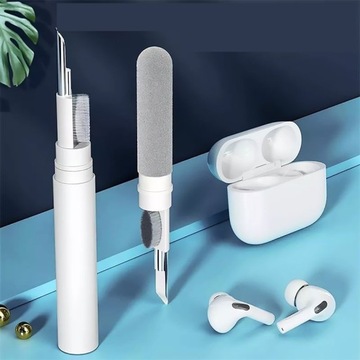 T-PHOX 3IN1 ОЧИСТИТЕЛЬ/ЩЕТКА ДЛЯ ЧИСТКИ НАУШНИКОВ, БЕЛЫЙ/СЕРЫЙ