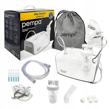INHALATOR NEBULIZATOR TŁOKOWY DLA DZIECI I DOROSŁYCH PEMPA NEB PRO +GRATIS