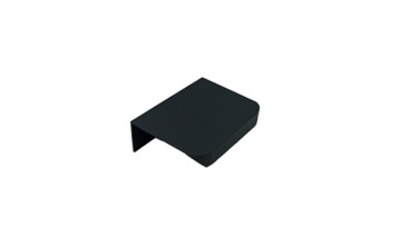 UCHWYT MEBLOWY KRAWĘDZIOWY LEO OWAL 032/52MM CZARNY MAT