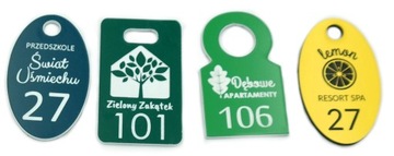 ЦИФРЫ для ключей от отеля 6х3 см 100 шт.