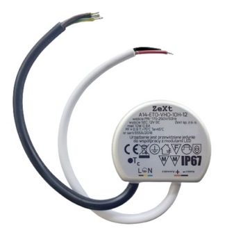 Zasilacz LED dopuszkowy 12V 10W do taśm IP67 12DC WODOODPORNY 0,8A