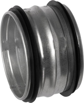 ТРУБНЫЙ СОЕДИНИТЕЛЬ Ø 100 ММ С МЕТАЛЛИЧЕСКОЙ ПРОКЛАДКОЙ ДЛЯ СПИРАЛЬНОЙ ТРУБЫ