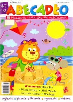 Abecadło Miesięcznik dla przedszkolaków nr 7/2012.