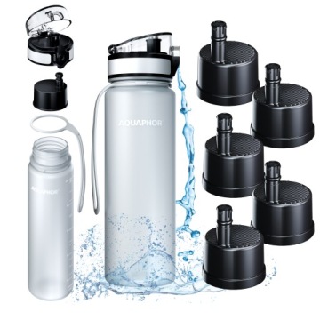 Lahev Na Pití na filtrování vody Aquaphor City Bílý 0,5L do školy na univerzitu