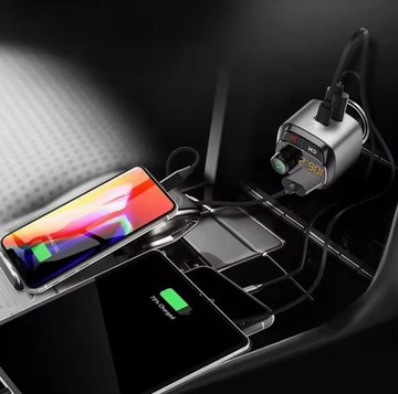 САМЫЙ МОЩНЫЙ FM-ПЕРЕДАТЧИК BLUETOOTH АВТОМОБИЛЬНОЕ ЗАРЯДНОЕ УСТРОЙСТВО 36 Вт QC3.0 USB-C