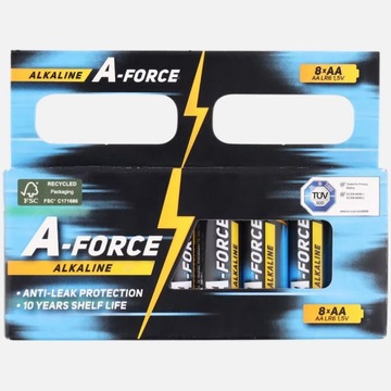 Baterie AA A-Force Alkaline 8 sztuk