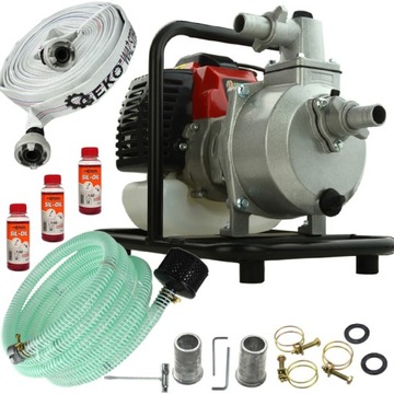 POMPA DO WODY CZYSTEJ BRUDNEJ MOTOPOMPA SPALINOWA CISNIENIOWA ZESTAW 5.2 HP