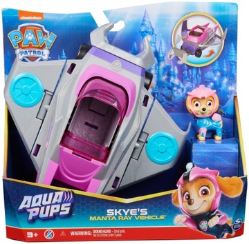 НАБОР МАШИНЫ PAW PATROL AQUA PUPS С ФИГУРКОЙ СКАЙ