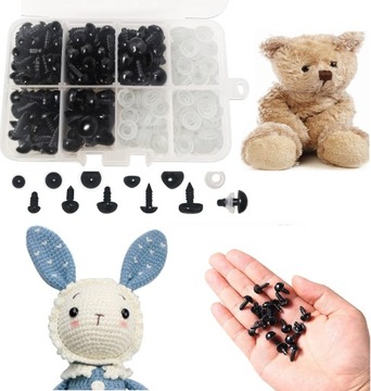 151X БЕЗОПАСНАЯ ЗАМЕНА ГЛАЗА ГЛАЗА НОСЫ ДЛЯ ПЛЮШЕВЫХ ИГРУШЕК-МАСКОТОВ МЕДВЕДЯ