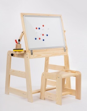 Biurko Dziecięce Z Tablicą Magnetyczną + Taboret