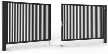 SKYROCKET BR2332 Калитка для забора оцинкованная RAL Антрацит 100х120 см