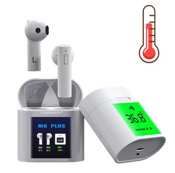 SŁUCHAWKI BEZPRZEWODOWE BLUETOOTH M6 AIR PLUS LCD