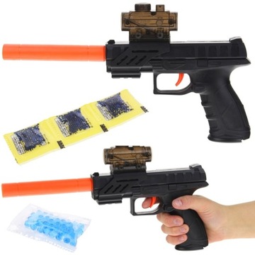 PISTOLET DLA DZIECI NA KULKI ŻELOWE + WODNE NABOJE