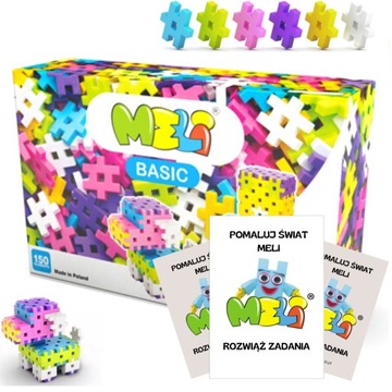 KLOCKI MELI BASIC GIRLS 150 elementów + PREZENT