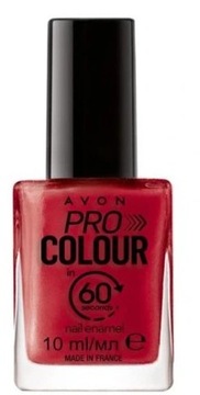 Szybkoschnący lakier do paznokci Avon 60 sekund DASHING RED