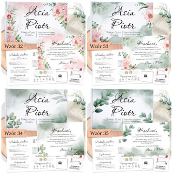 KSIĘGA GOŚCI NA ŚLUB - KWIATOWA KOLOROWA OKŁADKA