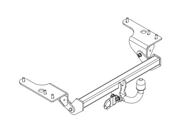 NOVÝ ZAŘÍZENÍ(HÁK) TÁŽNÝ DO TOYOTA AURIS II TOURING SPORTS KOMBI 07.2013-12.2018