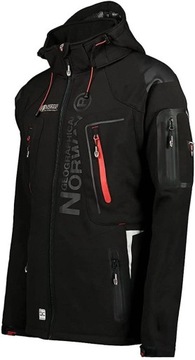 Kurtka Softshell Geographical Norway Techno WU6068-GN-BLACK CIEPŁA W GÓRY