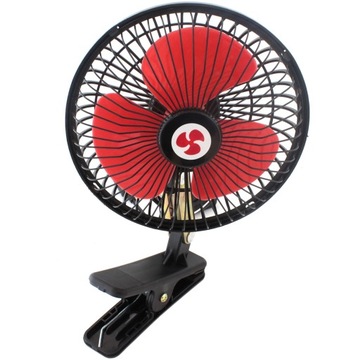 WENTYLATOR SAMOCHODOWY 12V WIATRAK DO SAMOCHODU OBROTOWY Z KLIPSEM AG147F