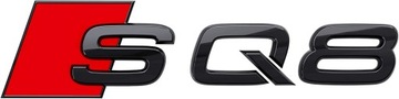EMBLEMAT KLAPY TYŁ CZARNY AUDI Q8 SQ8 4M ORYGINAŁ