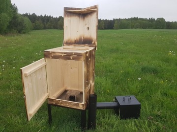 ДЕРЕВЯННАЯ КОПИЛКА ДЛЯ ДОМАШНЕГО САДА, ВЫСОТА 70 СМ.