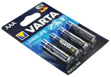 4x BATERIA alkaliczna VARTA AAA R3 1,5V Paluszki