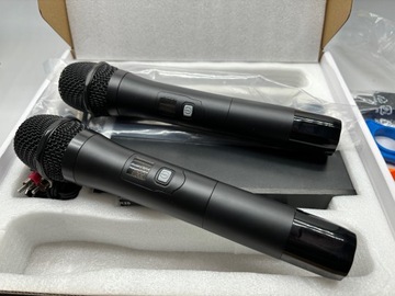 Комплект Караоке-станция + 2 беспроводных микрофона DEPUSHENG DR20