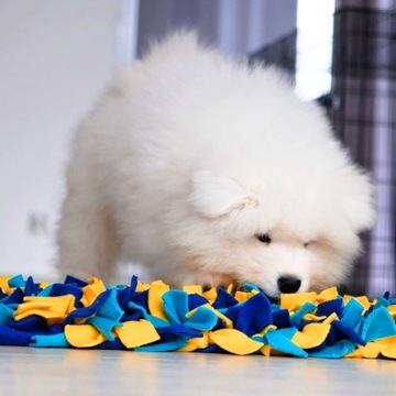 Нюхательный коврик для собак и кошек (разные цвета), развивающая игрушка для лакомств.