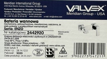 ПОЛЬША Enzo VALVEX ванна + смеситель для умывальника + душ КОМПЛЕКТ Душ