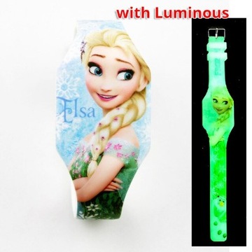 Zegarek ELZA Kraina Lodu LED ŚWIECĄCY W CIEMNOŚCI