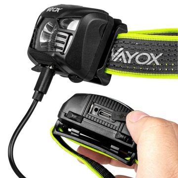 СВЕТОДИОДНАЯ ФАРА, АККУМУЛЯТОРНАЯ USBC, ВОДОНЕПРОНИЦАЕМАЯ, 170 лм PRO VAYOX