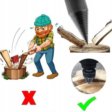 СВЕРЛО ДЛЯ РАСКОЛЕНИЯ ДРЕВЕСИНЫ СВЕРЛО ДЛЯ РАСКОЛЕНИЯ КЛИН 45мм