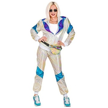 STRÓJ DRES HOLOGRAFICZNY HOLO DISCO LATA 80 m