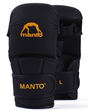 MANTO rękawice treningowe do MMA ESSENTIAL czarno-pomarańczowe rozm. XL