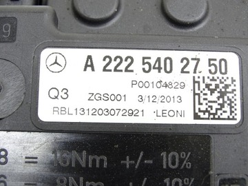 KLIKA POJISTKA MODUL MERCEDES S W222 A2225402750