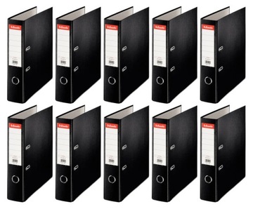 Czarny segregator A4 Esselte Eco 75 mm