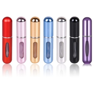 7x Atomizer do Perfum Podróżny z Rozpylaczem 5ml na Perfumy Aluminium