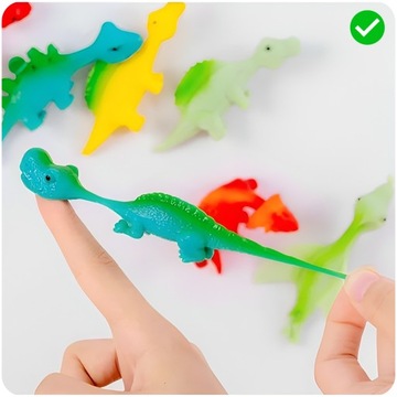 ИГРУШКА-ПАЛЬЧИК СТРЕЛЯЮЩАЯ ДИНОЗАВРОВ В ВИДЕ ДИНОЗАВРА 5 ШТ.