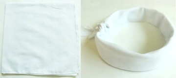 CHUSTKA BANDAMKA APASZKA BANDANA RÓŻNE gł biała