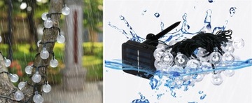 СВЕТОДИОДНЫЕ СОЛНЕЧНЫЕ ЛАМПЫ САДОВАЯ ГИРЛЯНДИЯ ПОДВЕСНЫЕ 5М ОГНИ САДОВЫЕ УКРАШЕНИЯ