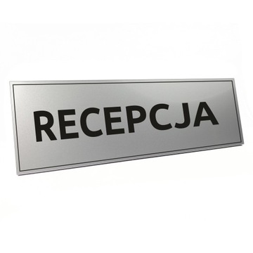 Tabliczka na drzwi RECEPCJA samoprzylepna - seria B